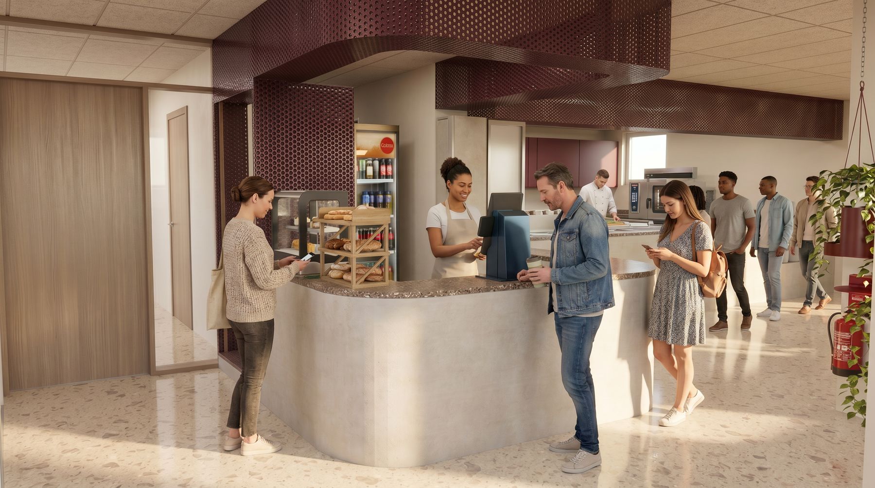 New self-service and checkout counter