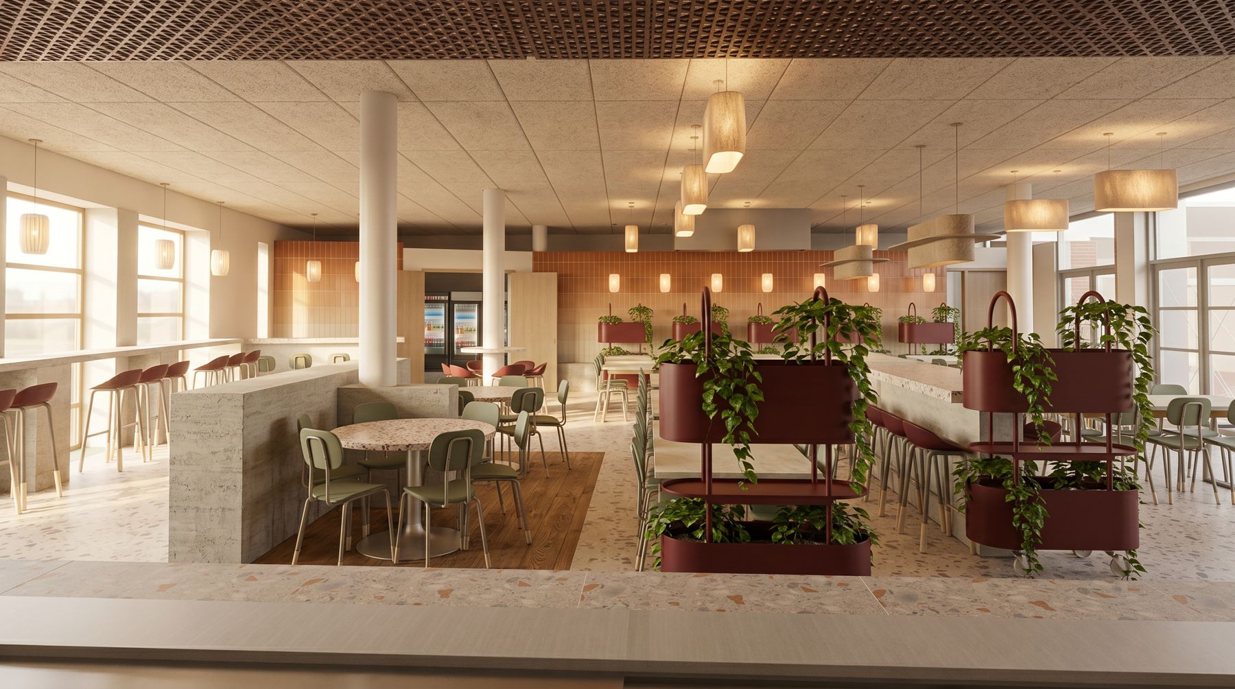 FLOW restaurant – general view from the kitchen